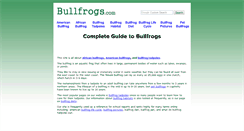 Desktop Screenshot of bullfrogs.com